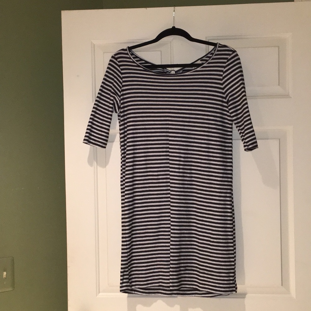 Free People Striped Open Back Dress